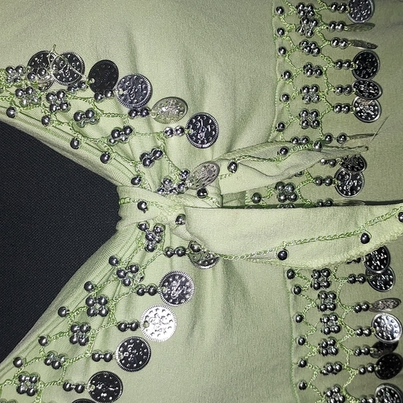 Belly Dancing Coin Halter Top - Picture 9 of 11
